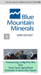 Mobile Screenshot of bluemountainminerals.com